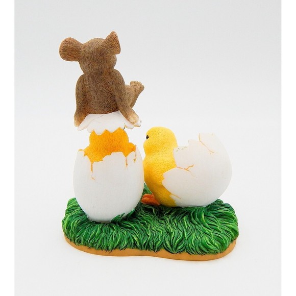 Charming Tails What's Hatchin Mouse Chicks Cracked Eggs 88/600 Fitz And Floyd - Picture 3 of 10